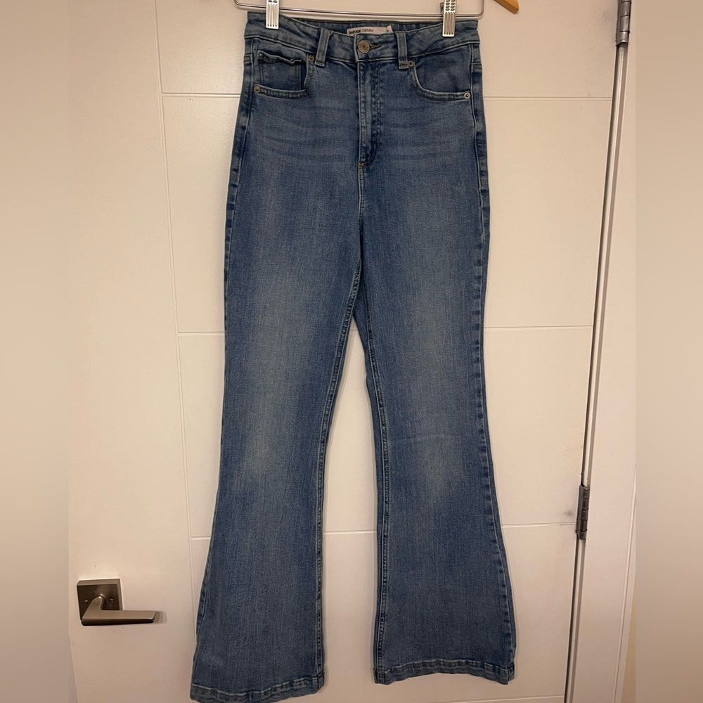 Garage High Waisted Fit and Flared Jeans